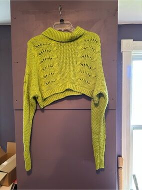 Green dolls kill  Delia's cropped turtleneck sweater XS